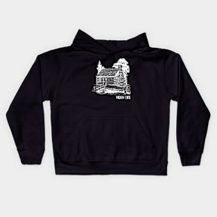 Mökki life, cottage life Kids Hoodie